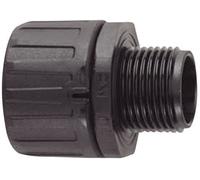 HellermannTyton 166-21015 HG28-S-PG21 Raccord de tuyau noir PG21 22.80 mm droit 1 pc(s)
