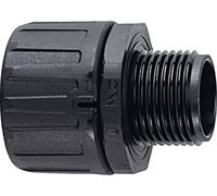 HellermannTyton 166-21024 HG18-S-M20-PA66-BK Raccord de tuyau noir M20 droit 1 pc(s)