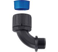 HellermannTyton 166-22808 HGL13-90-PG9-PA66/TPE-BK Raccord à vis pour tuyau Noir PG9 90°