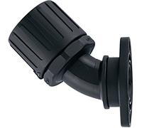 HellermannTyton 166-23600 HG16-45FL-PA66-BK Raccord de tuyau noir 45° 1 pc(s)