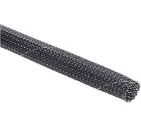 HellermannTyton 170-81006 HEGPETFR12-PET-BK Gaine tressée noir polyester 11 à 17 mm Marchandise vendue au mètre