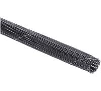 HellermannTyton 170-81009 HEGPETFR25-PET-BK Gaine tressée noir polyester 22 à 30 mm Marchandise vendue au mètre