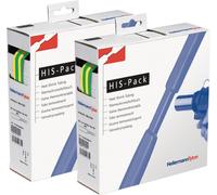 HellermannTyton 300-30957 Gaine thermorétractable sans colle vert, jaune 9.50 mm 4.70 mm Taux de retreint:2:1 5 m