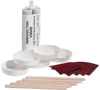HellermannTyton 627-95001 Colle à deux composants pour gaines thermorétractables et pièces moulées noir 1 pc(s)