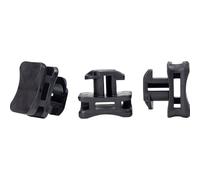 HellermannTyton ACFM2W10PT6 Embase pour attache-câbles profilé 151-03055 stabilisé à la chaleur, résistant aux chocs noir 25 pc(s)