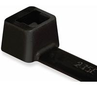 HellermannTyton Colliers de serrage à crantage intérieur Série T (L x l) 365 mm x 7.6 mm T150R-W-BK-C1 Couleur : Noir 100 pcs