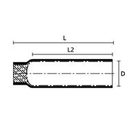 hellermanntyton HellermannTyton Capuchon thermo-rétractable 3:1 PEC-3/1 noir PEC-3/1-POX-BK-L1 Quantité:50