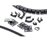 HellermannTyton HWBASEA-PA66HIRHS-BK Embase adhésive autocollant 161-64013 Ø du faisceau (serré)=13 mm résistant aux chocs