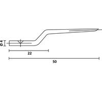 HellermannTyton NA1K/3 PRONG-ML Mandrins de rechange Contenu: 1 pc(s)