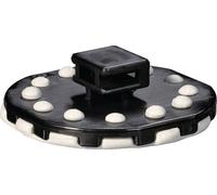 HellermannTyton PMB5-PA66HS-BK Embase pour adhésif liquide colles pâteuses, colles liquides 151-02255 résistant à la chaleur noir