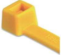 HellermannTyton Serre-câbles standard, à crantage intérieur (L x l) 390 mm x 4.6 mm T80L-N66-YE-C1 Couleur : Jaune 100 pces