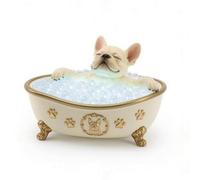 Hellery Bubble Bath Light Lampe Baignoire Veilleuse Luminaire Objet Décoratif en Résine avec Finition Métal et Pieds Travaillés Diffusion Douce à Travers, Chien De Compagnie Dans Le Bain