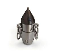 Hellery Buse de Canalisation Rotative Déboucheur Nettoyeur Embout Tête Métal Robuste pour Curage de Boues et Dépôts Jet Puissant, 3/8 Pouce, Tête Trempée 40L/Min