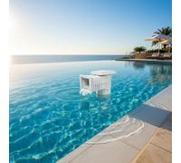 Hellery Écumeur de Piscine Automatique Skimmer Collecteur Débris Aspirateur Surface Nettoyeur avec Grande Ouverture en Adapté aux Piscines Encastrées en Béton, Aq-0030