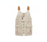 Hellery Gilet Décontracté Transformable 2 en 1 Gilet Polyvalent Veste Utilitaire Sac Bandoulière Sac Épaule en Polyester Léger avec Compartiments Sécurisés et, Kaki, M