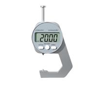 Hellery Jauge d'Épaisseur Numérique Pied à Coulisse Micromètre Digital Calibrateur Mesure Épaisseur 001mm Bascule Pouces/mm Structure Aluminium LR44 Longue, 0-20mm, Tête Pointue