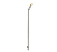 Hellery Lance de Lavage Voiture Rallonge Buse Jet Métal Épais et Embout Laiton Base Rapide 1/4 Pouce et Orientation Précise vers Difficiles Compatible, Buse Coudée À 30 Degrés, Version Longue 375mm