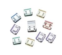 Hellery Lot de 10 Pinces Ourlet Invisibles pour Pantalon, Attaches Multi-Usages sans Couture, Fixation Intérieure pour Jeans, Costume et Rangement Câbles, Transparent, Couleur Mélangée