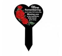 Hellery Memorial Marker Plaque Commémorative Panneau Funéraire Marqueur de Tombeau Signalétique de Souvenir en Acrylique Imperméable Résistant à la Pluie au, 14