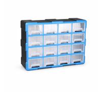 Hellery Organisateur de Bureau Tiroirs Armoire à Tiroirs Boîte de Rangement Casier à Compartiments Plastique Pratique 24 Compartiments pour en Tâches