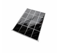 Hellery Plateau pr Pierres Précieuses Compact, Noir | Boîtier Transparent , Vitrine à Pierres Précieuses, Empilable, Coffret à Bijx avec Insert En , pr Comptoir