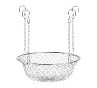 Hellery Support Réglable pour Pots de Fleurs, Base Stable, Ouverture Supérieure de 25 à 45 Cm de Large avec 4 Crochets, Idéal pour La Décoration de Balcon.