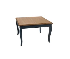 Hellin table basse carrée en chêne - Bleu