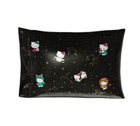 Hello Kitty Astrology Beauty Taie d'oreiller Standard en Satin Soyeux 50,8 x 76,2 cm pour Cheveux et Peau, (Produit sous Licence Officielle)