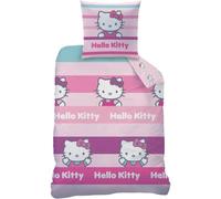 Hello Kitty Cecile Housse De Couette X Cm + Taie X Cm Coton/Polyester Rose Lot De