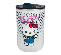 Paladone Hello Kitty Mug de voyage - Tasse à café sous licence officielle Sanrio avec couvercle, isotherme pour boissons chaudes ou froides, 350 ml, Pink