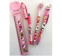 Hello Kitty set scolaire stylo plume stylo bille crayon règle 15 cm idée cadeau