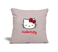 Hello Kitty Souriante Avec Le Lettrage Hello Kitty Housse De Coussin 45x45