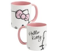 Hello Kitty Tasse à café Tasse à café en céramique, 320 ml, rose/blanc
