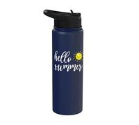 Hello Summer with happy sun for summer vacation & Holidays Stainless Steel Insulated Water Bottle