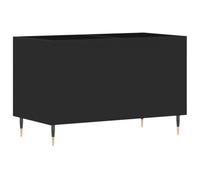 Helloshop26 Armoire à disques Noire 74,5 x 38 x 48 cm avec Grand Espace de Rangement Style Industriel en Bois d'ingénierie Noir 02_0049124