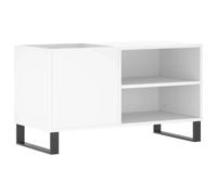 Helloshop26 Armoire à disques Pratique Style Industriel 85 x 38 x 48 cm en Bois d'ingénierie Blanc 02_0049115