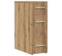 Helloshop26 Armoire d'apothicaire Design Moderne pour Salle à Manger 20 x 45 x 60 cm avec 3 tiroirs en Bois d'ingénierie chêne Artisanal 02_0051904