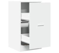 Helloshop26 Armoire d'apothicaire multifonctionnelle 40 x 41 x 77,5 cm Rangement Pratique Style Moderne en Bois d'ingénierie Blanc 02_0050628