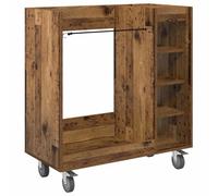 Helloshop26 Armoire de Rangement rectangulaire Moderne intérieur avec Grand Espace de Stockage 90 x 45 x 98 cm en Bois Ancien 02_0055069