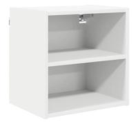 Helloshop26 Armoire Suspendue Moderne Cuisine 40 x 29,5 x 40 cm Grande capacité de Rangement en Bois d'ingénierie Blanc 02_0053457