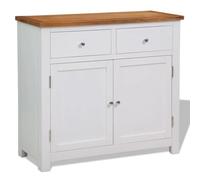 Helloshop26 Buffet bahut Armoire Console Meuble de Rangement 90 83 cm Bois de chêne Massif 4402083