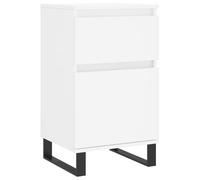 Helloshop26 Buffet bahut Commode Armoire Meuble de Rangement Organisateur Cuisine Salle de séjour Salon 40 x 35 x 70 cm Bois d’ingénierie Blanc 02_0030305