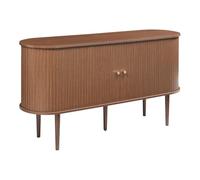 Helloshop26 Buffet Commode Meuble de Rangement Salon entré Chambre 140 x 40 x 75 cm Effet Noyer 03_0009034