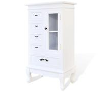 Helloshop26 Console buffet 5 tiroirs - Blanc
