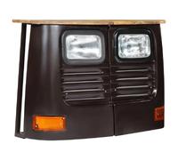 Helloshop26 Console buffet camion - Gris foncé