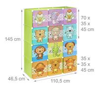 Helloshop26 Étagère cube enfant - Vert