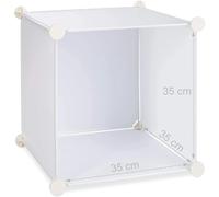 Helloshop26 Étagère cubes penderie - Blanc