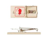 Helloshop26 Lot de 12 tapettes à Souris en Bois Pratiques réutilisables pour cellier Garage 10 x 4,5 x 2 cm en Bois Naturel 13_0004215