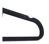 Helloshop26 Lot de 20 cintres velours - Noir