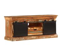 Helloshop26 Meuble télé Buffet TV télévision Design Pratique 110 cm Bois de récupération Massif 2502287